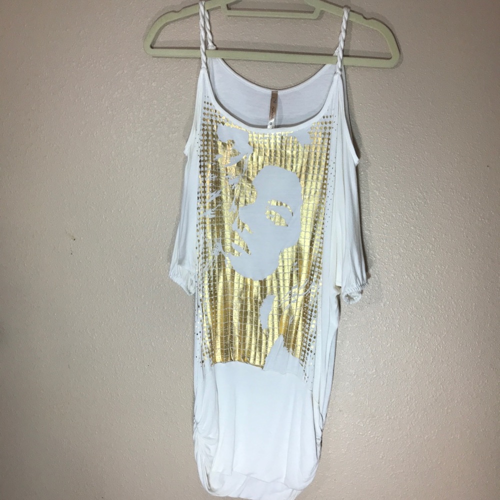Papaya Open Sleeve Tank Top Sz M